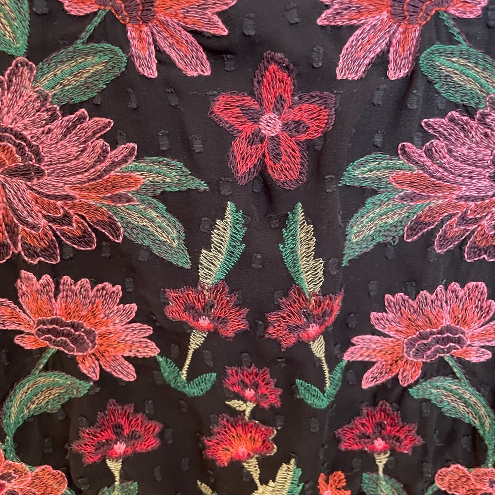 ❤️American Eagle Embroidered French Dot Blouse - Picture 2 of 4